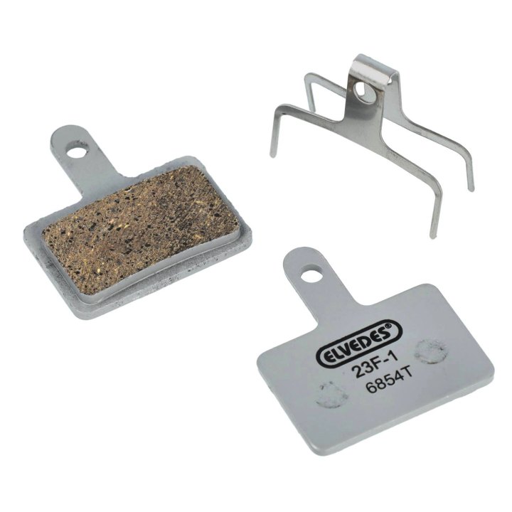 Paire de plaquettes de frein résine Elvedes pour Shimano BR-M375, M415-M495, M515, M525