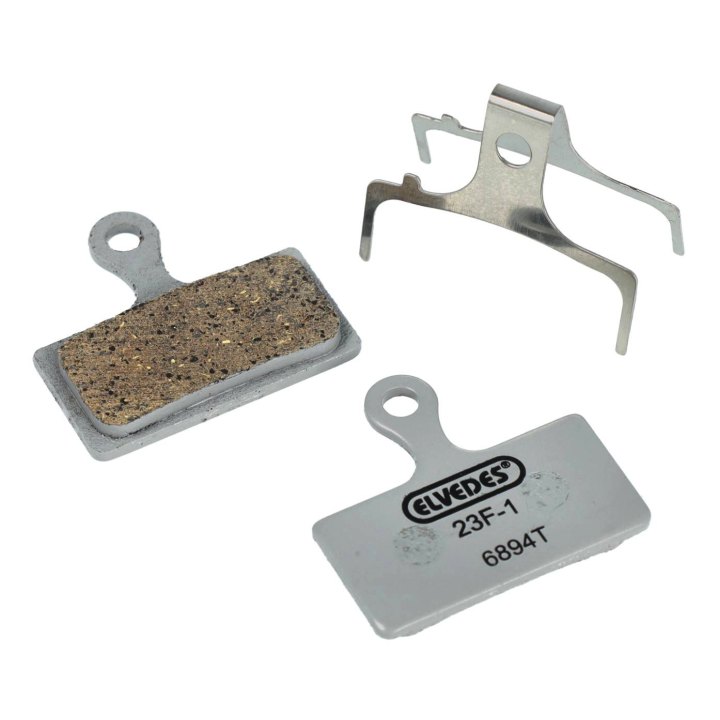 Paire de plaquettes de frein résine Elvedes pour Shimano BRM666, BRM785, BRM985, BRM988