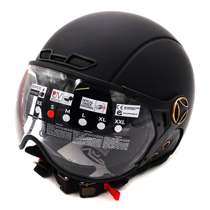 Casque JET noir mat (taille XS à XXL)