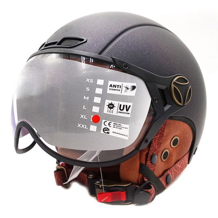Casque JET vert mat caméléon (taille XS à XXL)