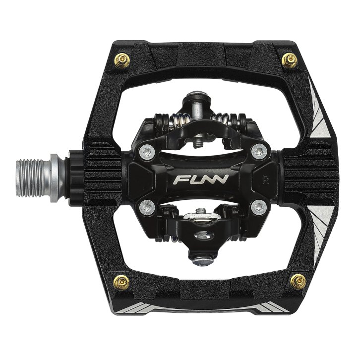 Pédales Funn Ripper 2 côtés SPD noir
