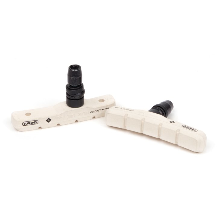 Paire de patins de frein Elvedes V-Type 72mm White Compound