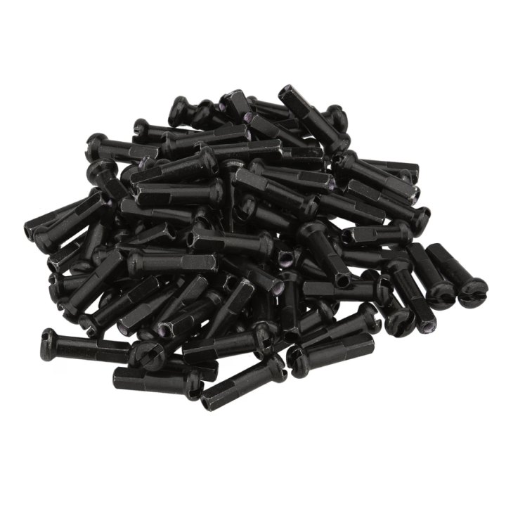 Pack de 32x Funn Têtes de rayons Brass (Laiton) 14mm/Dia. 2.0mm, noir