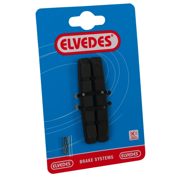 Paire de patins de remplacement Elvedes V-type 72mm