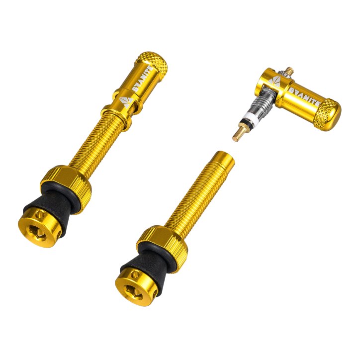 Paire de valves (44mm) + bouchons valve Granite pour CNC démonte obus Juicy Nipples