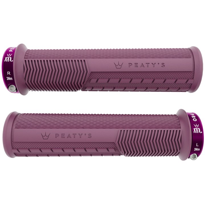 Poignées Peaty's Monarch Pro Knurl épais (32-34mm) Supersoft Plum Purple