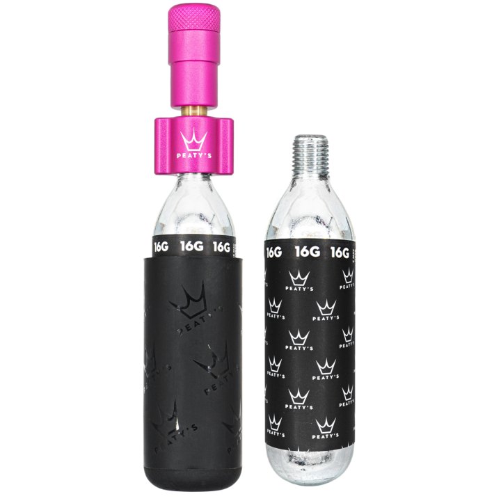 Pompe / gonfleur CO2 Holeshot Peaty's - Route / Gravel (16g) - Punch