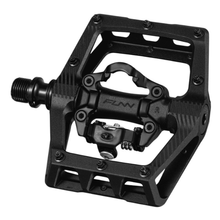 Pédales Funn Ripper V2, 1 côté SPD noir