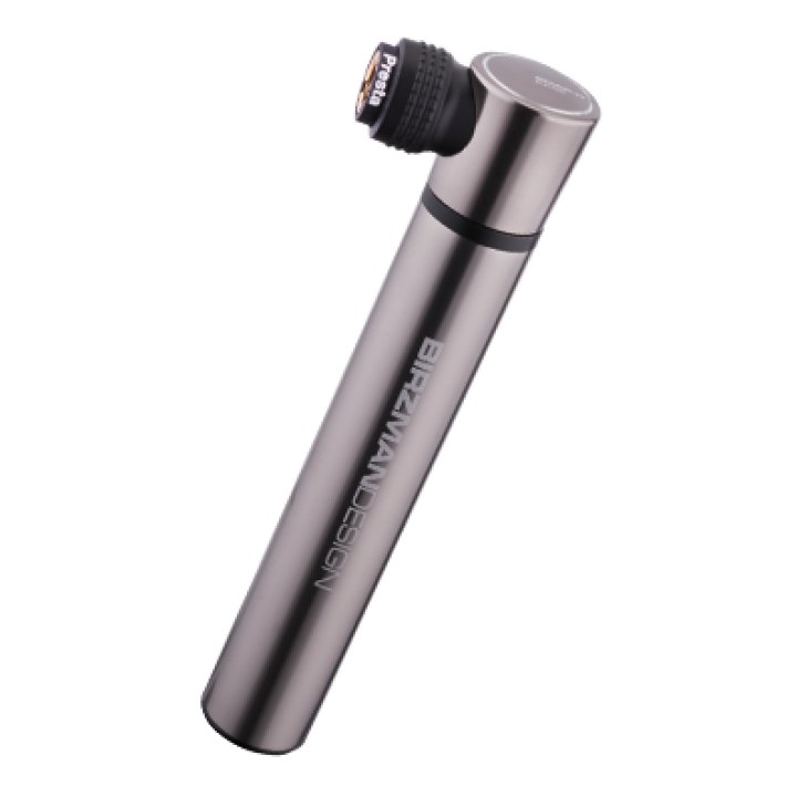 Pompe à main Birzman Mini Apogee 120PSI argent