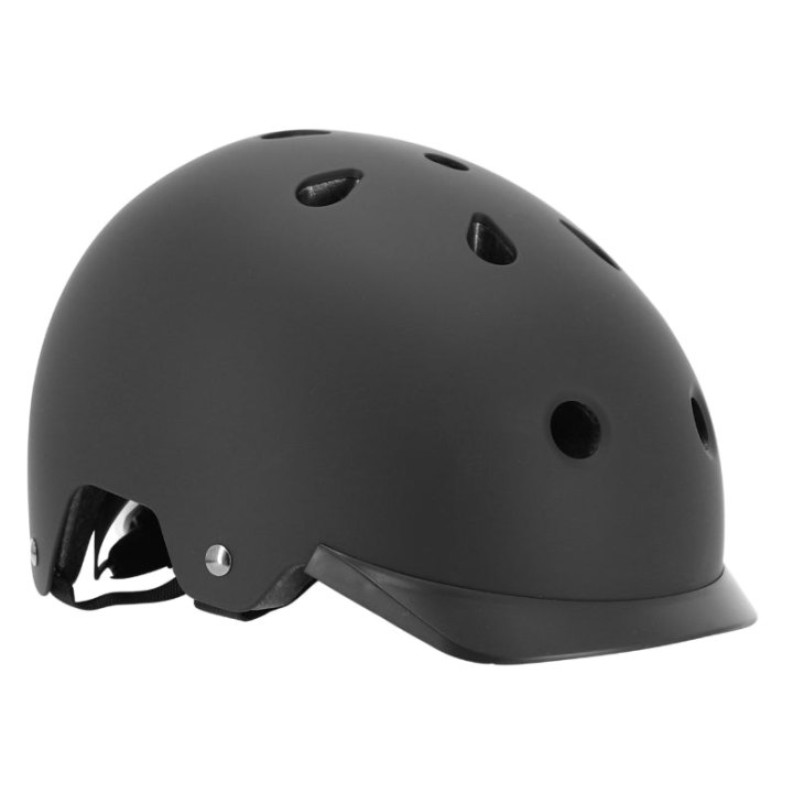 Casque Vélo Adulte Auvray Urban Noir Avec Éclairage Intégré Sur Molette Réglable Taille 58-61