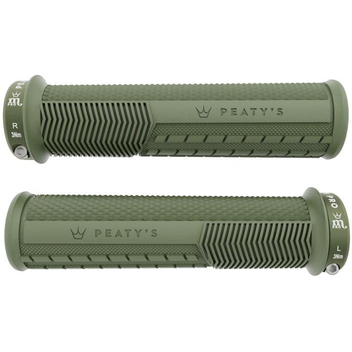 Poignées Peaty's Monarch Pro Knurl épais (32-34mm) Supersoft