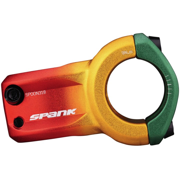 Potence Spank Spoon 318, 31,8mm, Rasta Edition 33mm Rasta