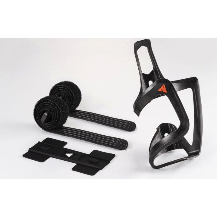 Porte bidon Granite AUX E+ Carbon noir mat, Strap E-Bike (cadre sans fixation bidon)