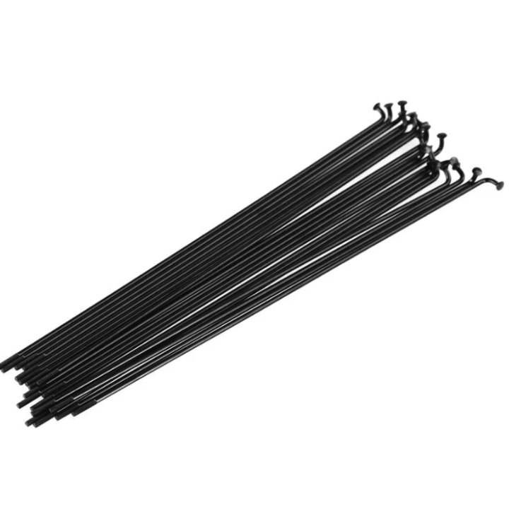 Rayons Funn J-Bend 276mm, Triple Butted 14g stainless steel, 32 pcs, noir.