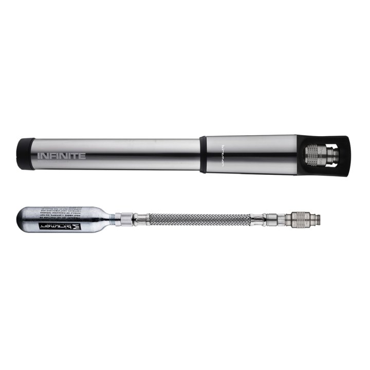 Pompe à main Birzman Infinite Road CO2 160PSI argent