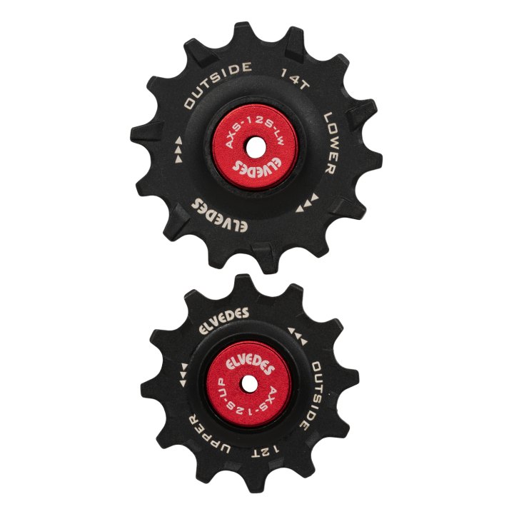 Set galet de dérailleur Elvedes pour SRAM Red/force 1x12 + 1x14 Ceramic Hybrid roulements