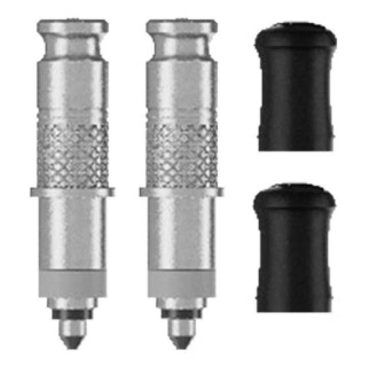 Adaptateur Valve De Pneu Tubeless Dunlop-Dv Schwalbe Clik Valve Obus Demontable (Vendu A La Paire Sur Carte)