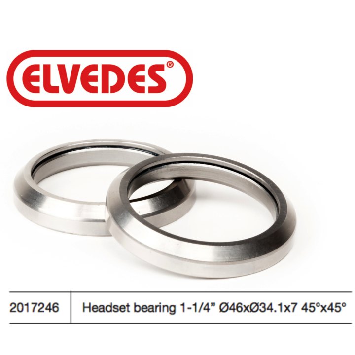 Roulement de jeu de direction Elvedes type 1-¼" Ø46xØ34,1x7 45°x45°