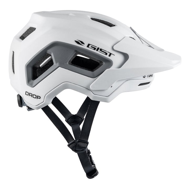 Casque Vélo Adulte Gist VTT Drop Blanc In-Mold Taille 52-56 (Vendu En Boite)