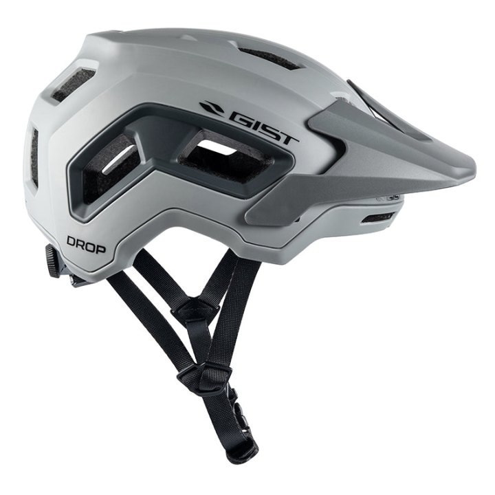 Casque Vélo Adulte Gist VTT Drop Gris In-Mold Taille 56-62 (Vendu En Boite)