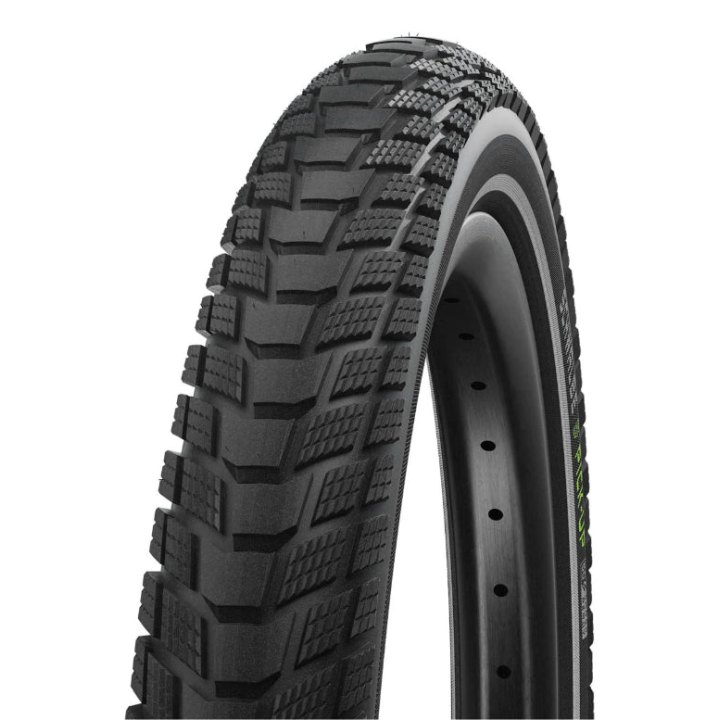 Pneu Cargo - City 26 X 2.15 Schwalbe Pick-Up Noir Tr Double Defense (55-559) Compatible VAE (Poids Max 155 Kg)