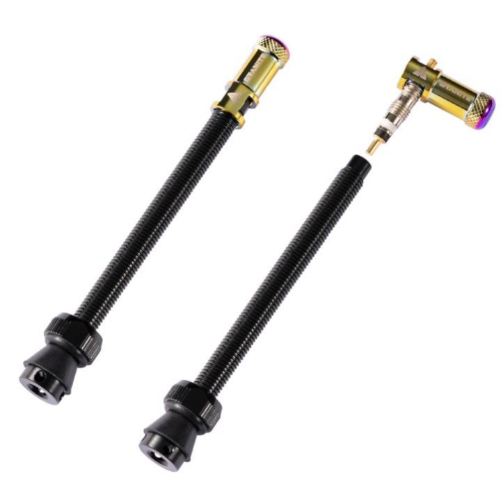 Valves (80mm) et bouchons de valve Granite CNC/démonte obus Oil Slick Juicy Ni