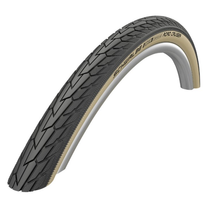 Pneu City 650 X 35B Schwalbe Road Cruiser Hs484 Noir Flanc Beige Tr (27,5 X 1,40) (37-584)