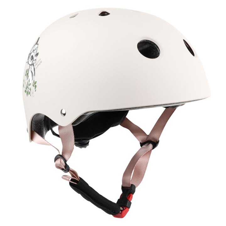 Casque Vélo Enfant Disney Bambi Rose Avec Molette Réglage Taille 52-56 (Vendu Sur Carte)