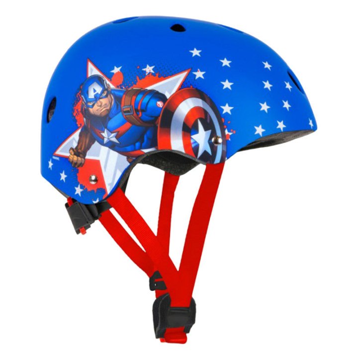 Casque Vélo Enfant Disney V3 Captain America Avec Molette Réglage Taille 54-58 (Vendu Sur Carte)