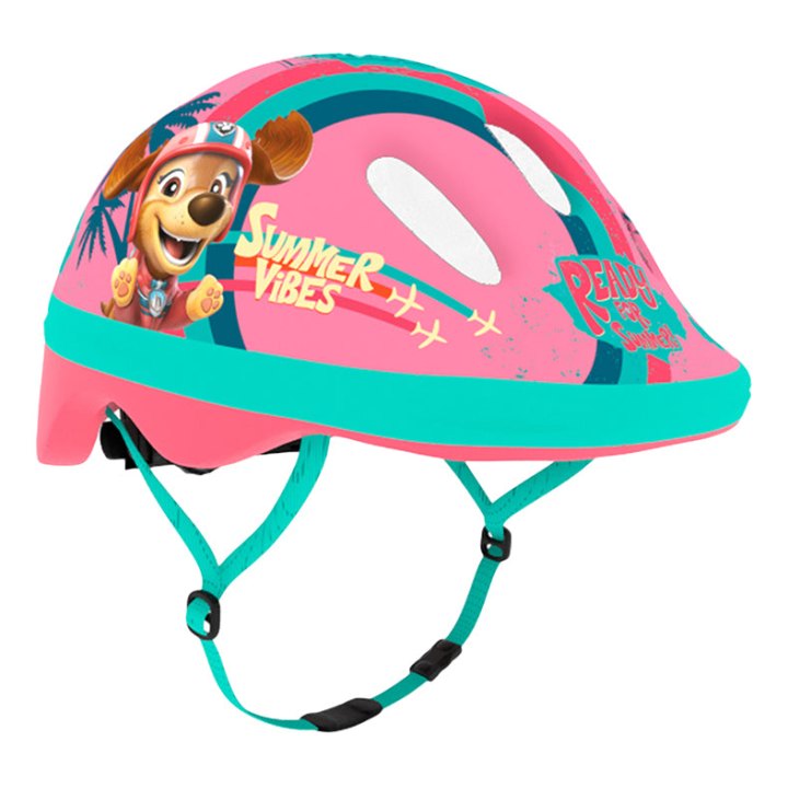 Casque Vélo Enfant Paw Patrol Rose Taille 44-48 (Pat Patrouille) (Vendu Sur Carte)