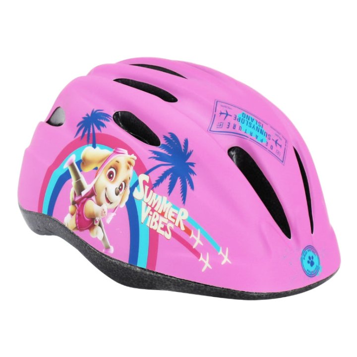 Casque Vélo Enfant V2 Paw Patrol Rose Taille 48-52 (Pat Patrouille) (Vendu Sur Carte)