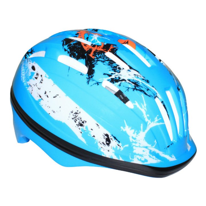 Casque Vélo Enfant-Bebe Newton Graff Bleu Avec Lock Taille 44-48 (Vendu En Boite)