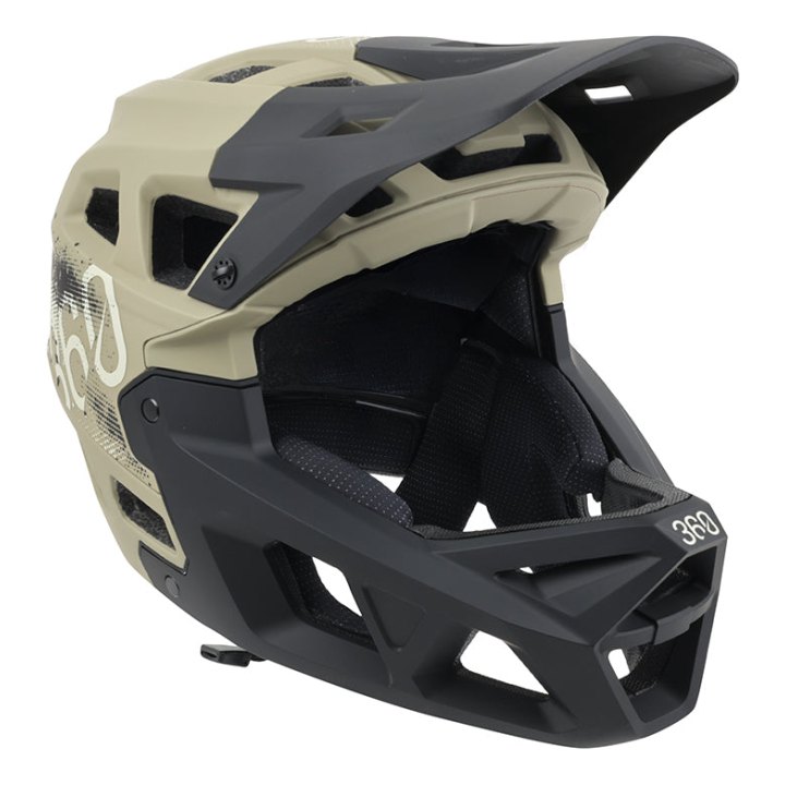 Casque Vélo Type Descente Integral Integra Sport 360 Vert Militaire Taille M (55-58 cm) (Vendu En Boite) - Homologué Ce En-1078