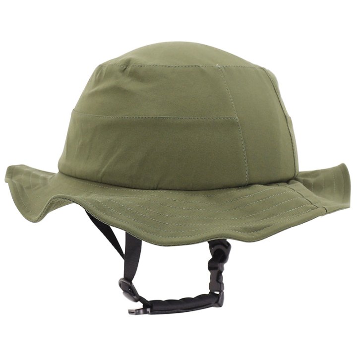 Casque Vélo-Trottinette Adulte Urbain-City Cp01 Avec Chapeau Textile Vert Taille M-L Réglage Molette