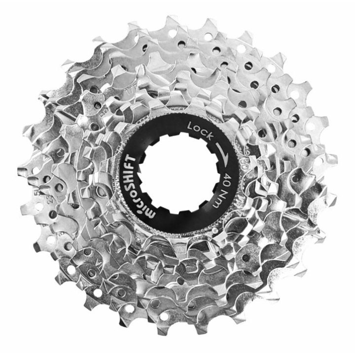 Cassette 10V. Microshift 11-25 Pour Shimano-Sram Route Argent (Vendu A L Unite) (11-12-13-14-15-17-19-21-23-25)