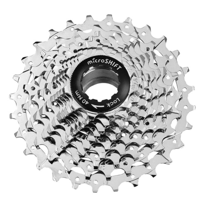 Cassette 10V. Microshift 11-28 Pour Shimano-Sram Route Argent (Vendu A L Unite) (11-12-13-14-15-17-19-21-24-28) (Offre Spéciale)