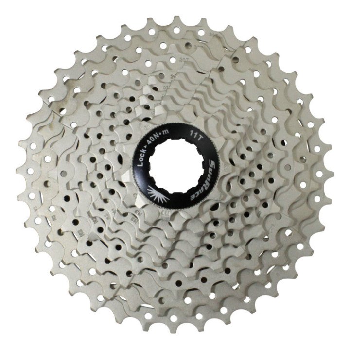 Cassette 10V. Sunrace Ms1 11-36 VTT Pour Shimano Metallic Argent (Livre En Boite) (11-13-15-17-19-21-24-28-32-36)