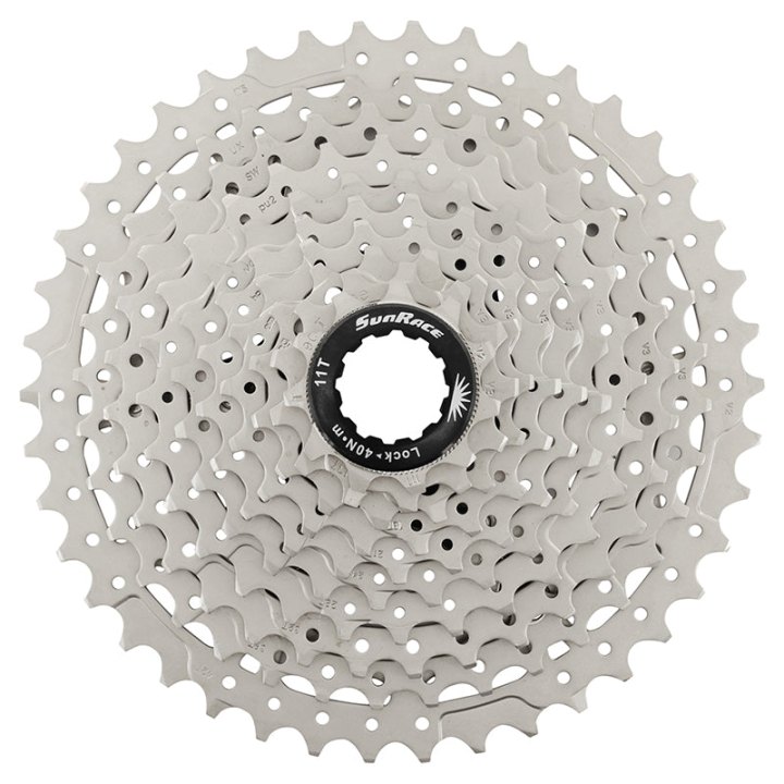 Cassette 10V. Sunrace Ms2 11-42 VTT Pour Shimano Metallic Argent (11-13-15-18-21-24-28-32-36-42) (Montage Atelier)