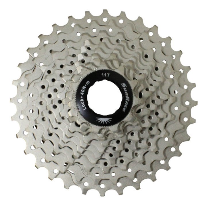 Cassette 10V. Sunrace Rs1 11-32 Route Pour Shimano (Niveau 105) Metallic Argent (Livre En Boite) (11-12-13-15-17-19-21-24-28-32)