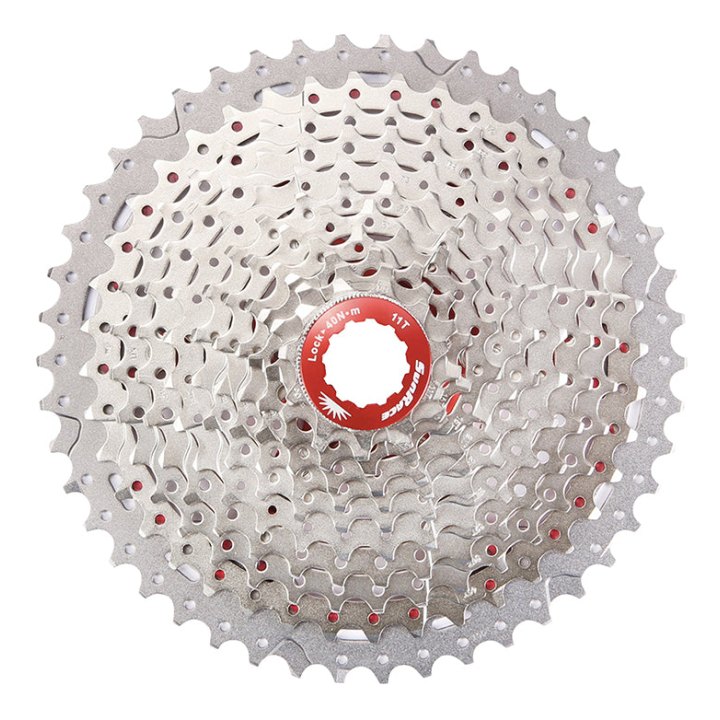 Cassette 11V. Sunrace Csmx8 11-42 Gravel Pour Shimano Hg-L-Hg-M Metallic Argent (Livre En Boite)(11-13-15-17-19-21-24-28-32-36-42)