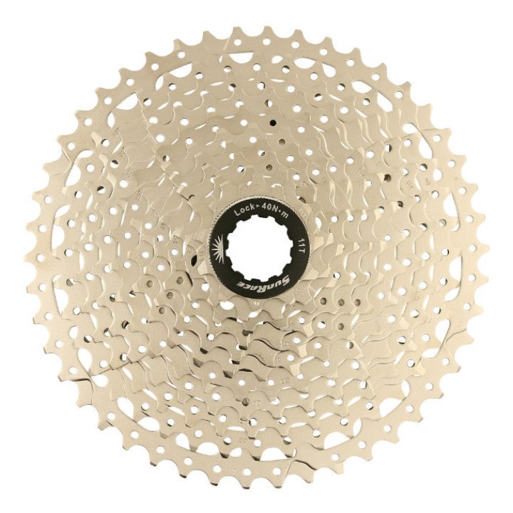Cassette 11V. Sunrace Ms8 11-46 VTT Pour Shimano Metallic Argent (Livre En Boite) (11-13-15-18-21-24-28-32-36-40-46) (2 Blocs + Pignons)