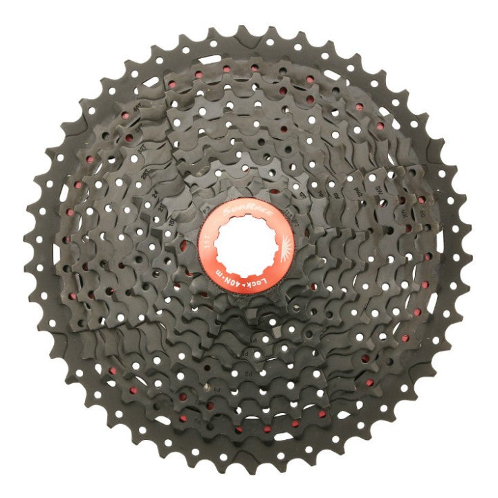 Cassette 11V. Sunrace Mx8 11-46 VTT Pour Shimano Noir (Livre En Boite) (11-13-15-18-21-24-28-32-36-40-46)