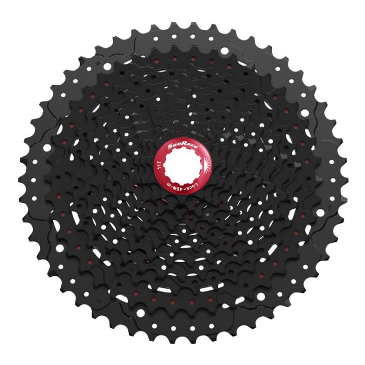 Cassette 11V. Sunrace Mx8 11-51 VTT Pour Shimano Noir (Livree En Boite)
