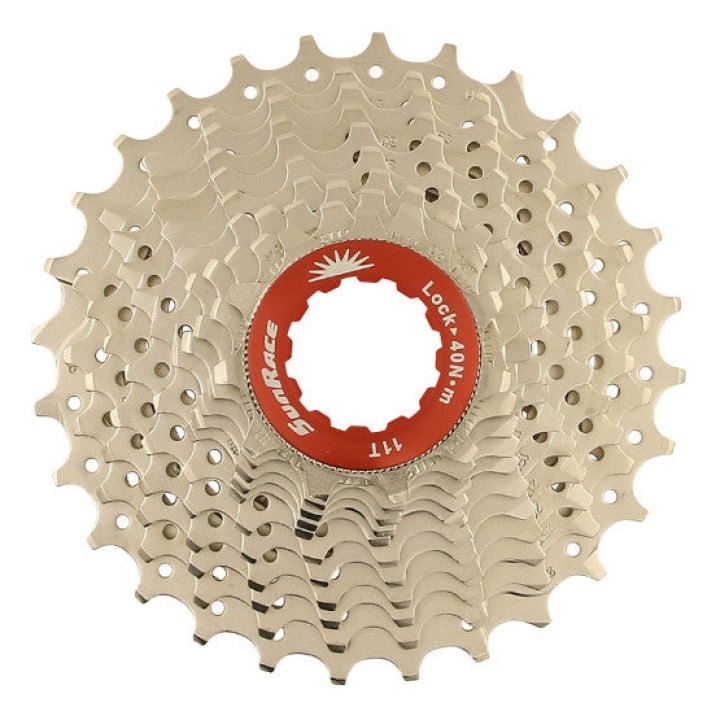Cassette 11V. Sunrace Rx1 11-28 Route Pour Shimano (Niveau 105) Metallic Argent (Livre En Boite) (11-12-13-14-15-17-19-21-23-25-28)