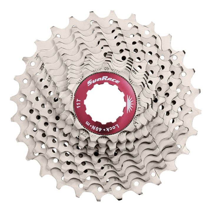 Cassette 11V. Sunrace Rx1 11-36 Route - Gravel Pour Shimano (Niveau 105) Metallic Argent (Livre En Boite) (11,12,13,15,17,19,22,25,28,32,36)