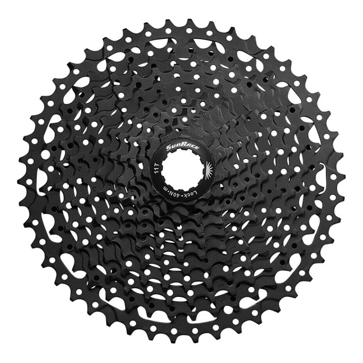 Cassette 11V. Sunrace U-Series Csux400 11-50 VTT Noir (Livre En Boite) (11-13-15-17-20-23-26-30-36-43-50) - Compatible Shimano Cues, Linkglide