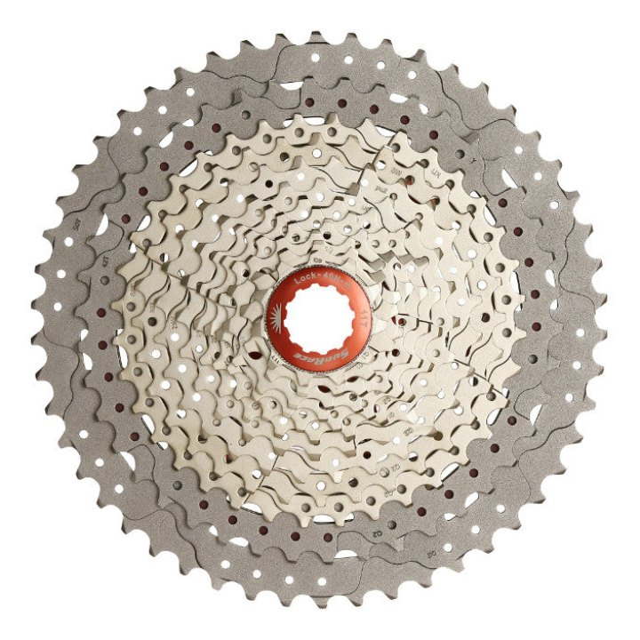 Cassette 12V. Sunrace Mz90 11-50 VTT Compatible Shimano Metallic Argent (Livre En Boite) (11-13-15-17-19-21-24-28-32-36-42-50)