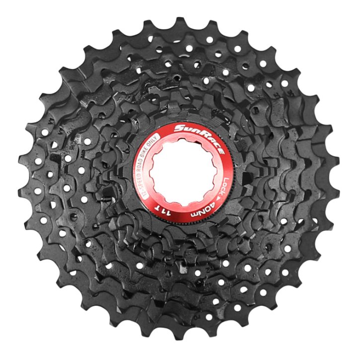 Cassette 12V. Sunrace Rz800 11-30 Route Compatible Shimano Noir (Livre En Boite)