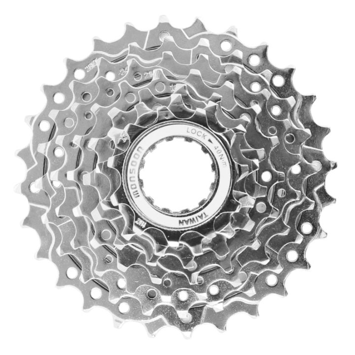 Cassette 7V. P2R 11-28 Pour Shimano-Sram VTT Argent (Vendu A L Unite) (11-13-15-18-21-24-28) (Offre Spéciale)