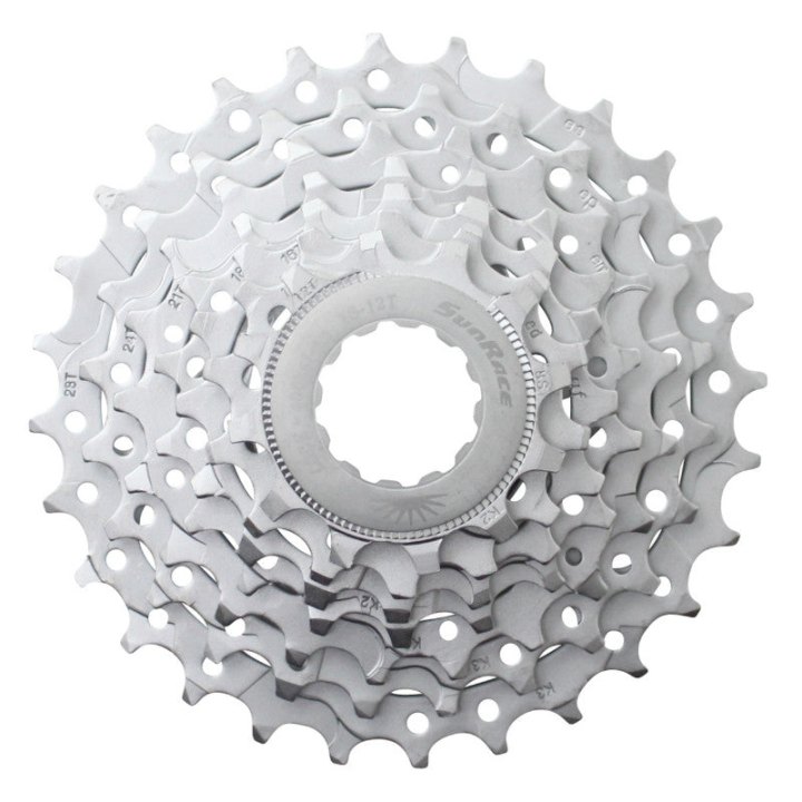 Cassette 7V. Sunrace M63 12-28 VTT Pour Shimano-Sram Nickel (Livre En Boite) (12-14-16-18-21-24-28)